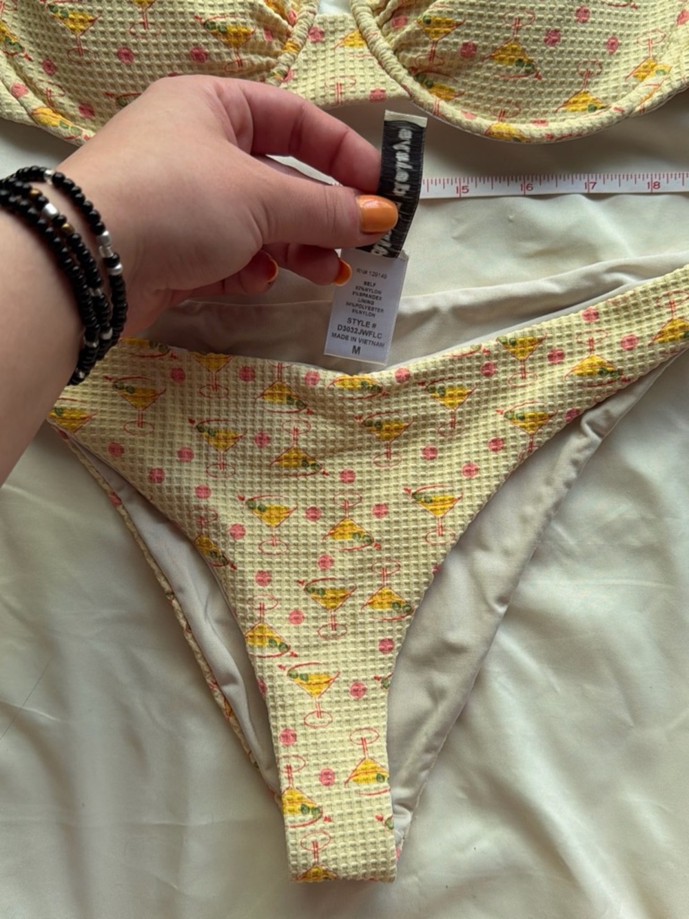 Dippin' Daisy's Yellow Floral Textured Bikini - Picture 2 of 5